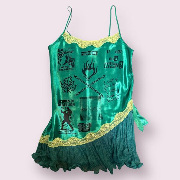 Echoes of Rebellion: Slip Dress - Picture 7 of 7